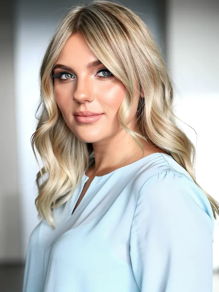 sandy blonde long layers